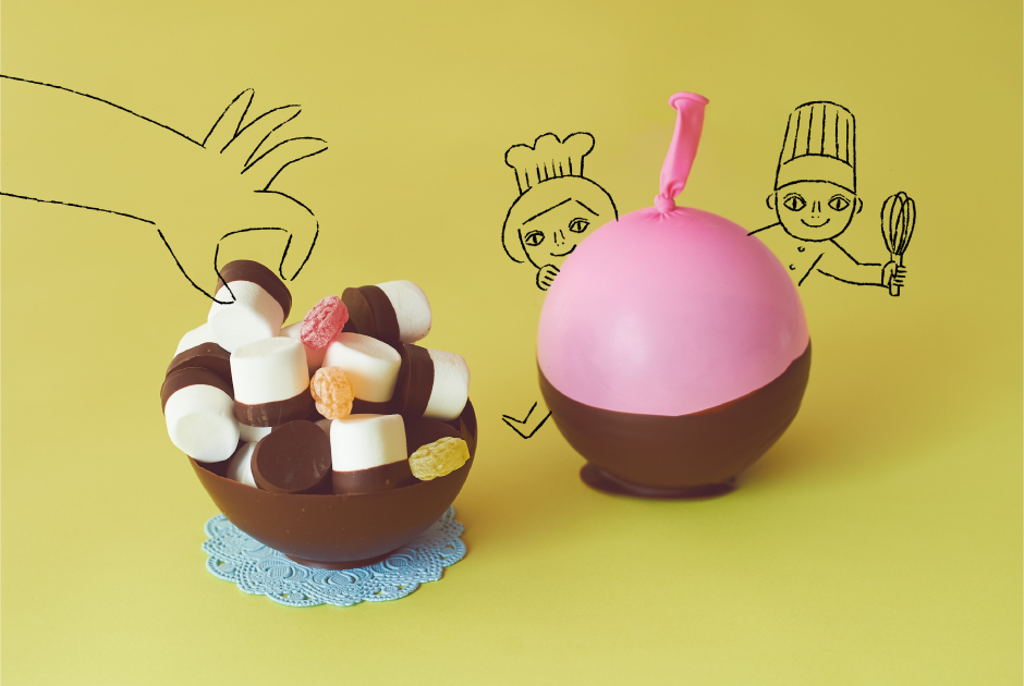 お菓子研究家・福田里香さんの 子どもとつくる楽しいおやつ【 01. チョコレートの風船ボウル】