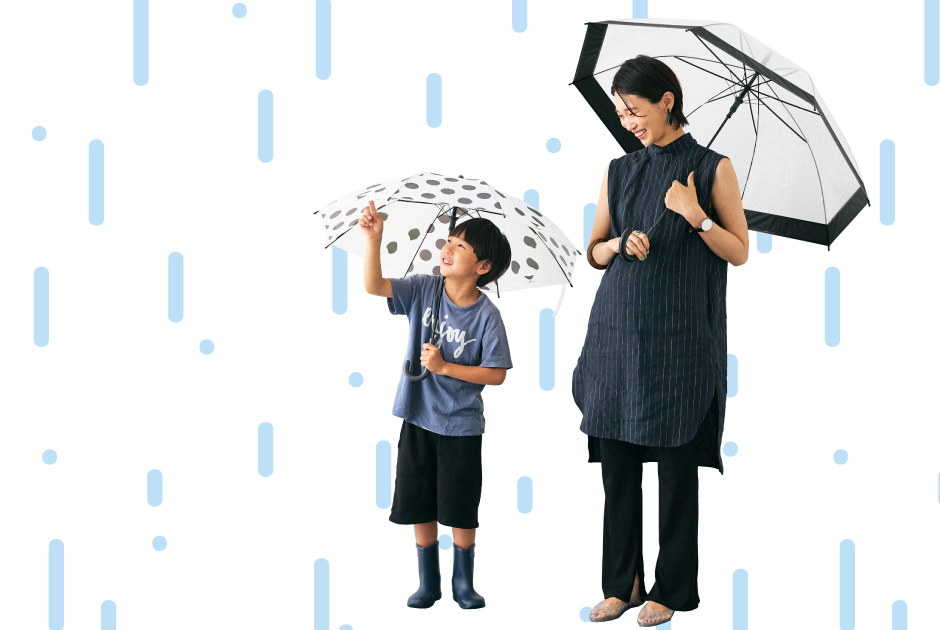 雨の日もお気に入りのスタイルで！ ママ＆キッズのレインコーデSNAP