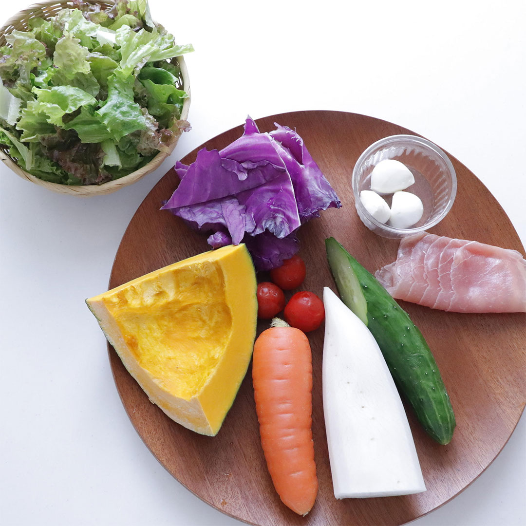 【ハロウィンレシピ】ハロウィンカボチャとおばけの贅沢サラダ