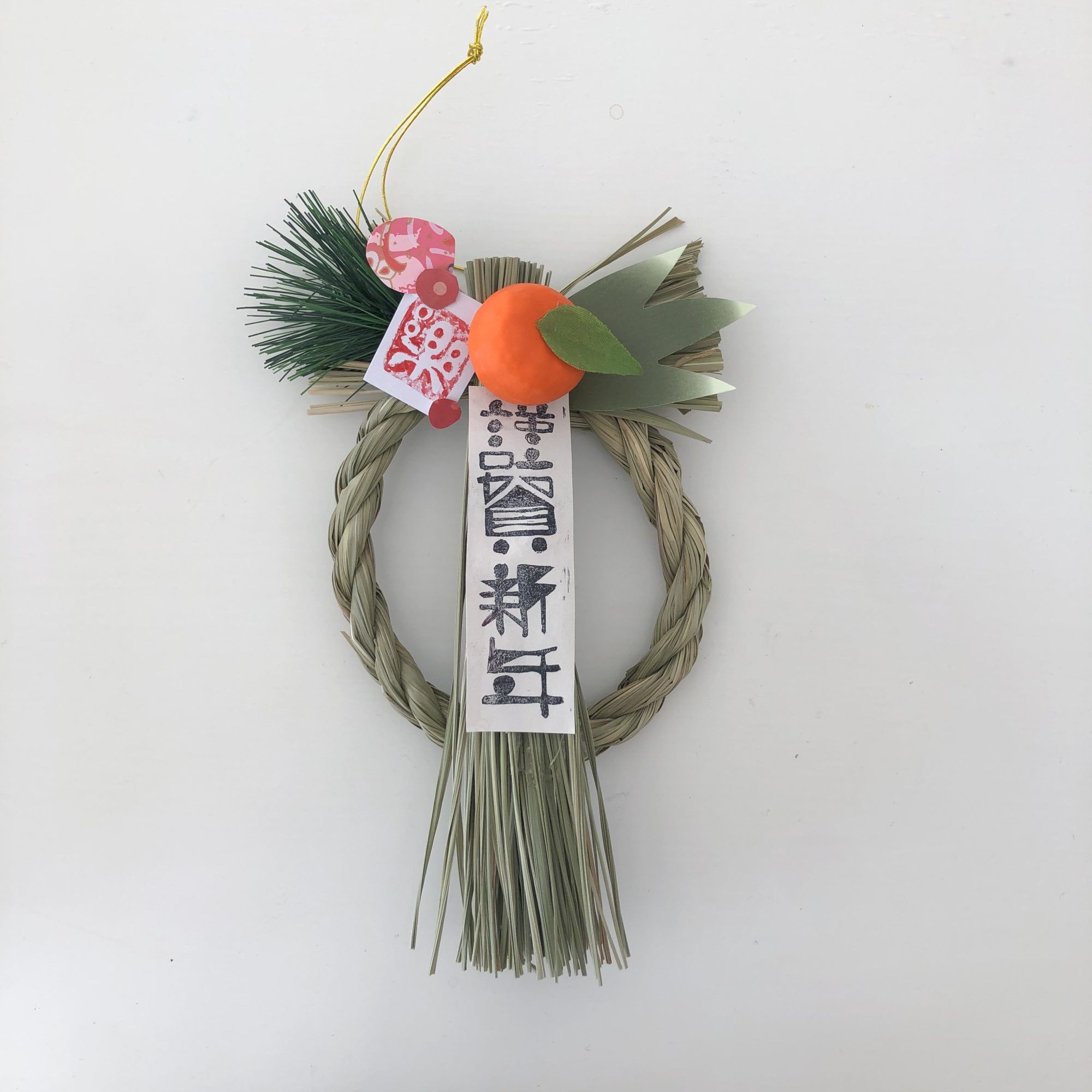 所要時間20分！１００円均のしめ縄飾りを楽しくアレンジしよう♪