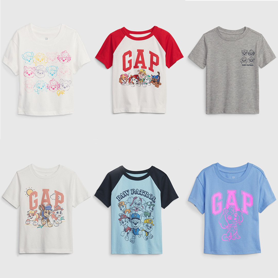 『Gap』から大人気アニメ「パウ・パトロール」とのコラボTシャツが発売！