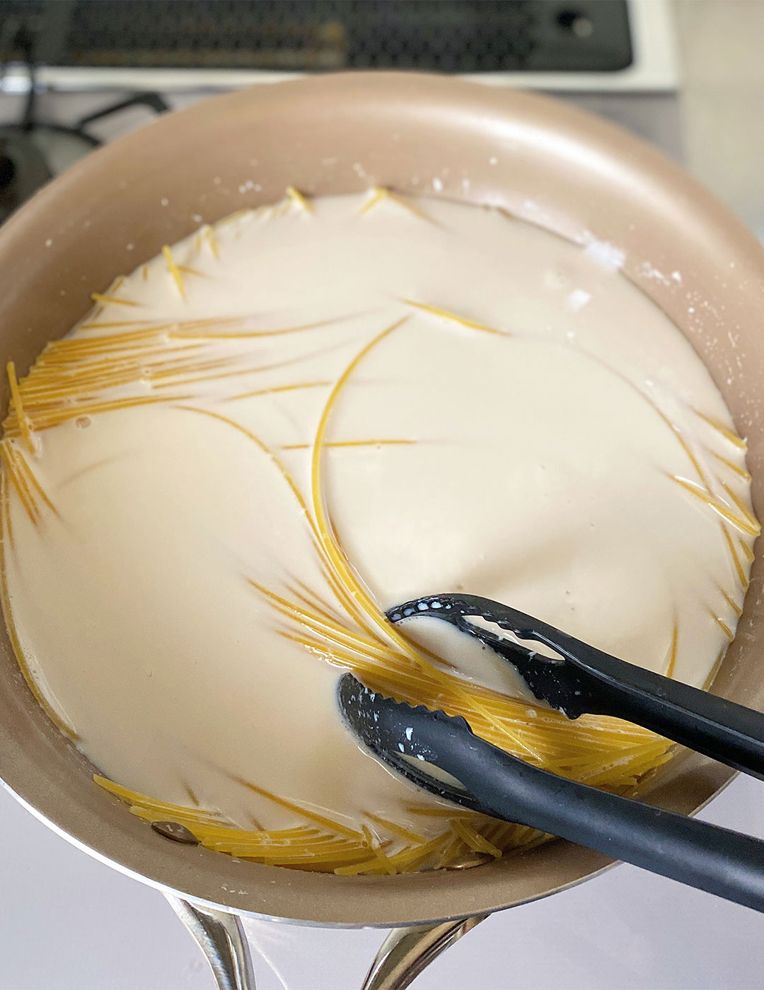 【フライパン1つで時短レシピ】簡単たらこクリームパスタ