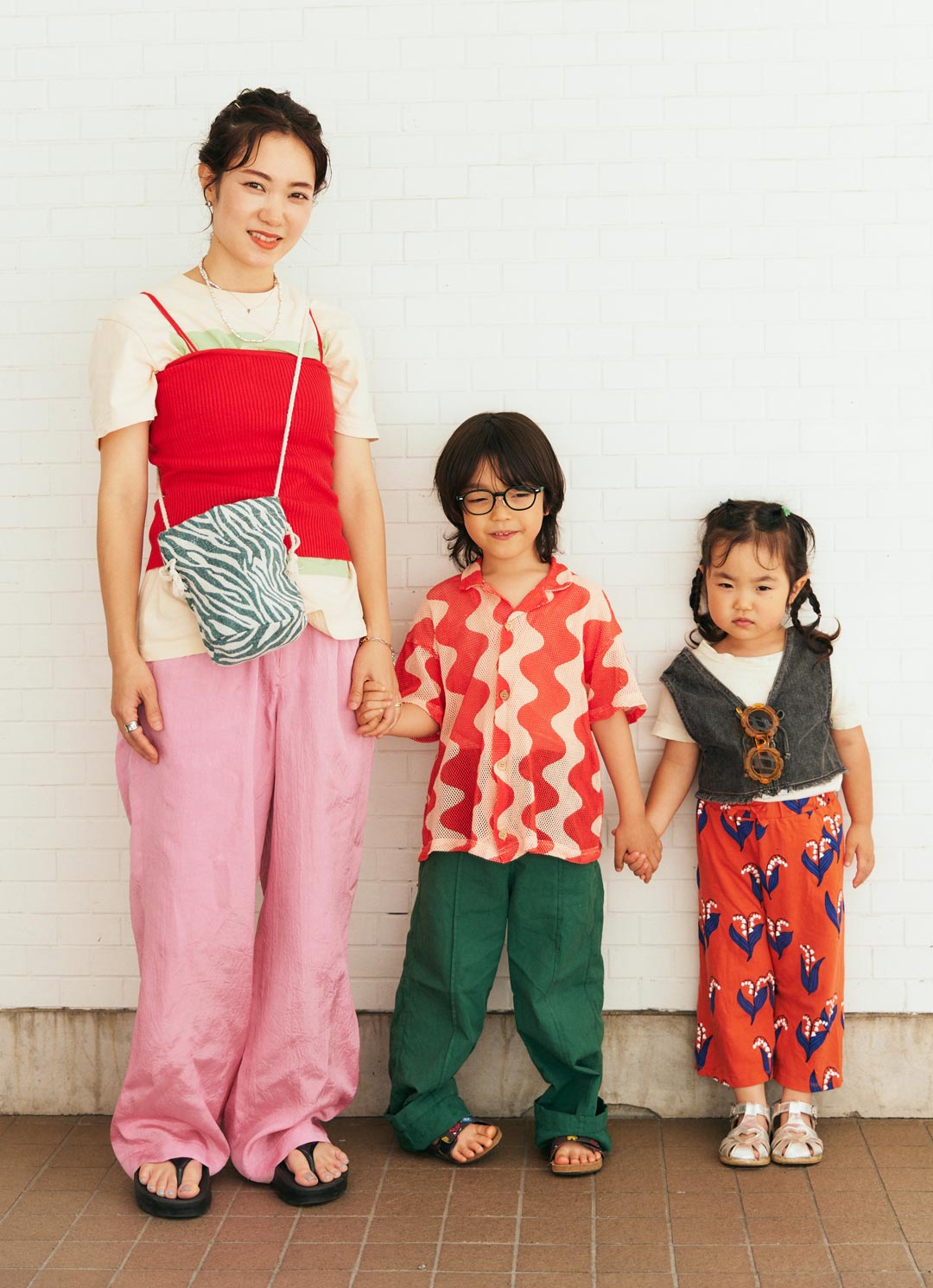 海外子ども服×プチプラMIXコーデが可愛い！ パワフルな赤でカラーリンク♪