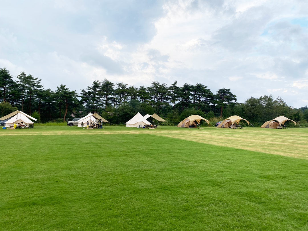 fuji gateway 天然芝 キャンプ場