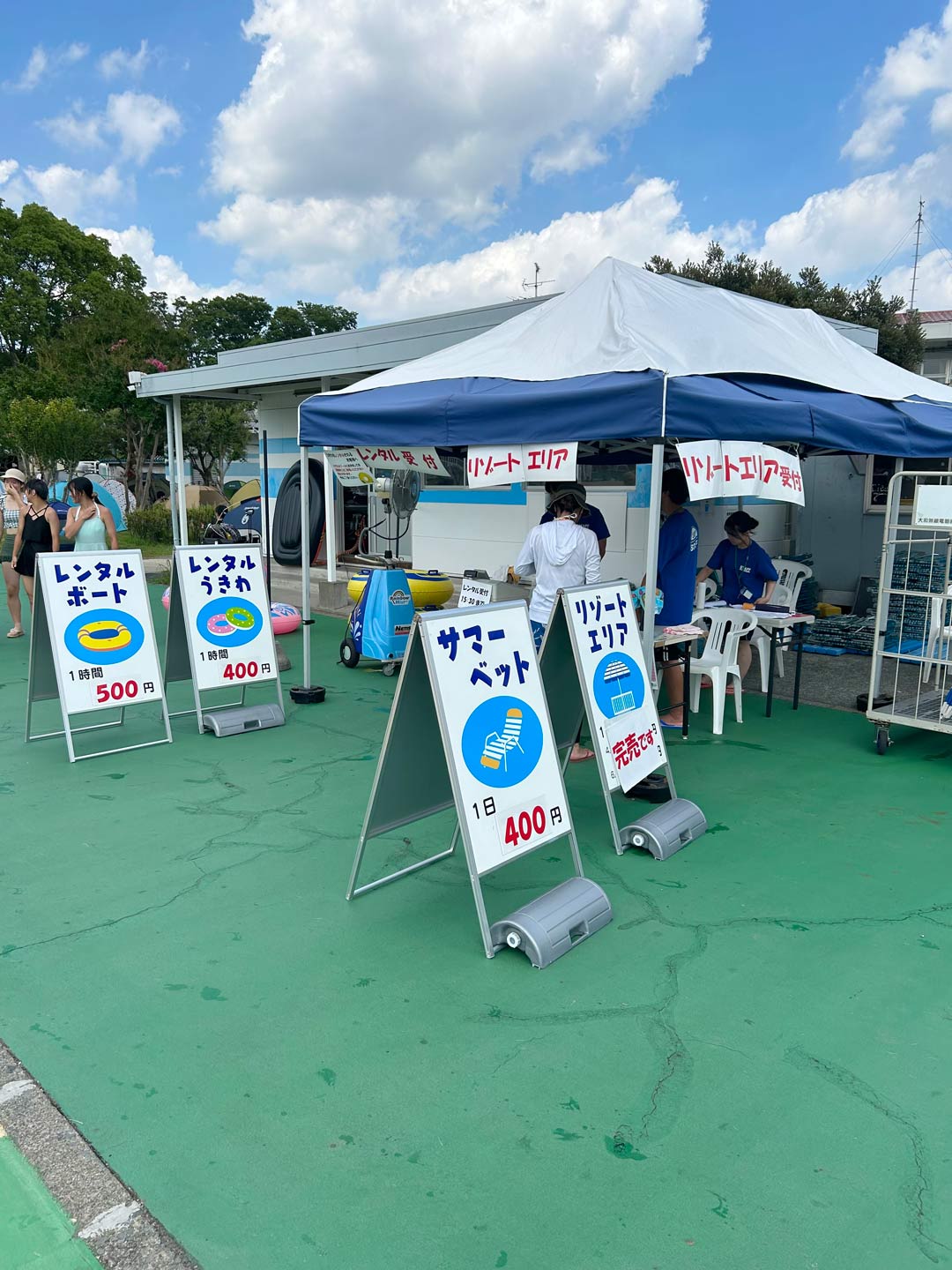 しらこばと水上公園 埼玉 越谷 子連れ リゾートエリア レンタルボート レンタルうきわ