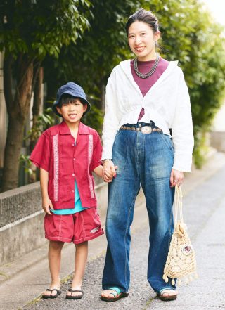 古着×インディアンジュエリーで魅せる！ おしゃれ親子の休日コーデ