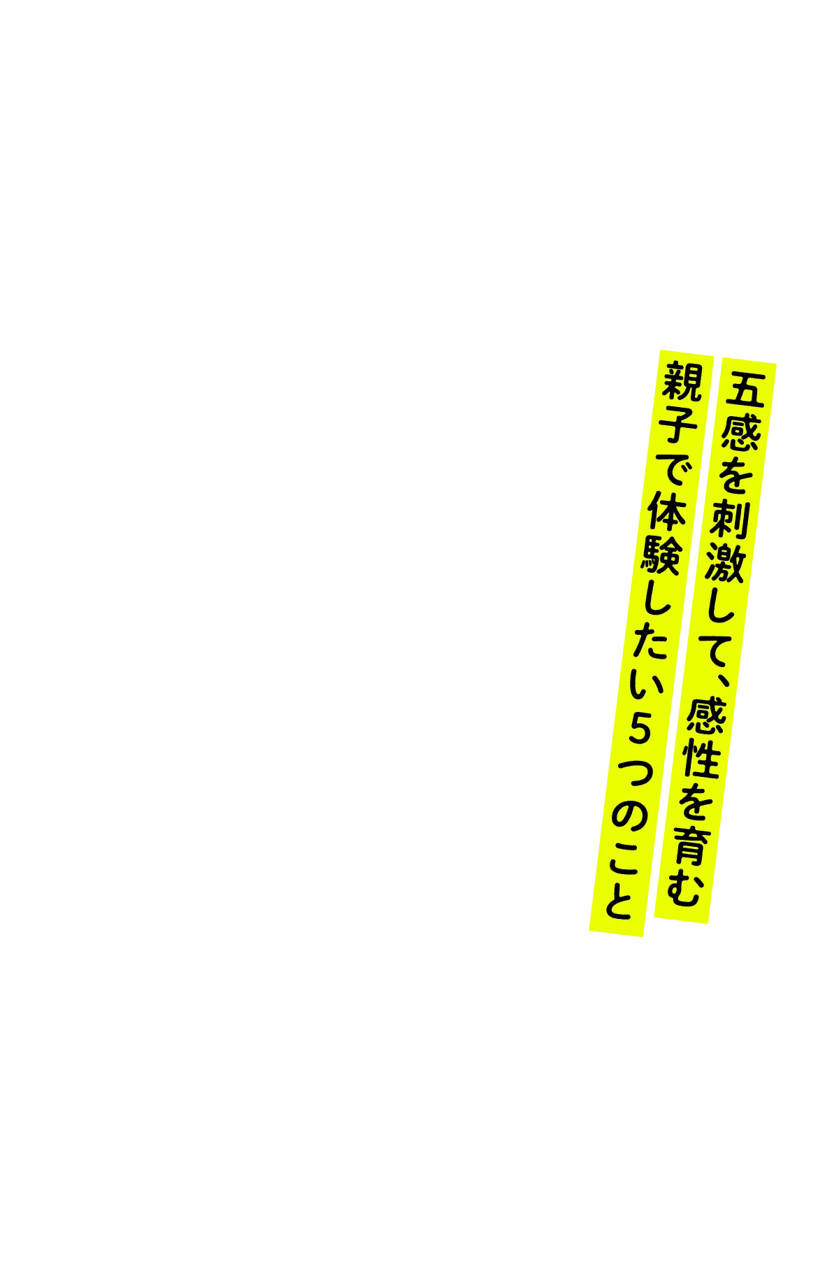 五感を刺激して、感性を育む親子で体験したい5つのこと | HugMug