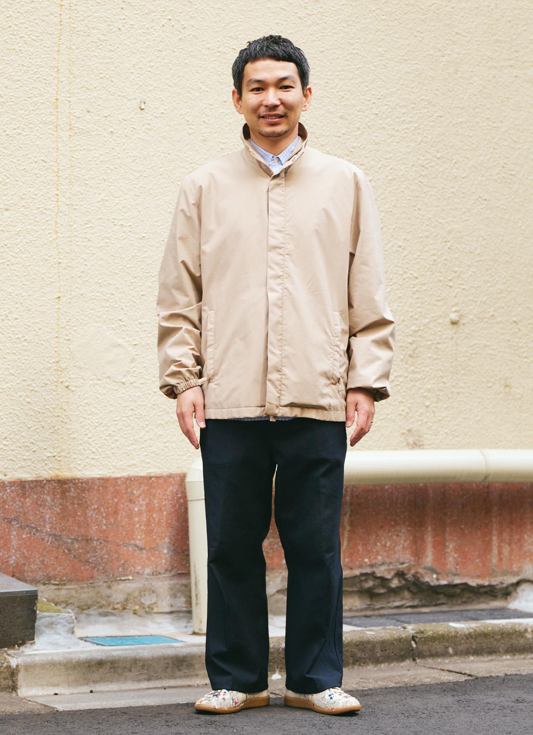 ピンク×グリーンで姉弟リンク。春めくシャツがキーアイテム