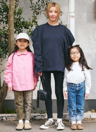 プチプラMIXな姉妹コーデが可愛い! 辛口レオパード柄で家族リンク