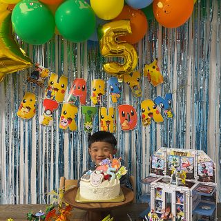 バルーンガーランドでめちゃ映え【誕生日の飾り付け】一挙公開！マイクラからポケモン、車好きキッズ必見