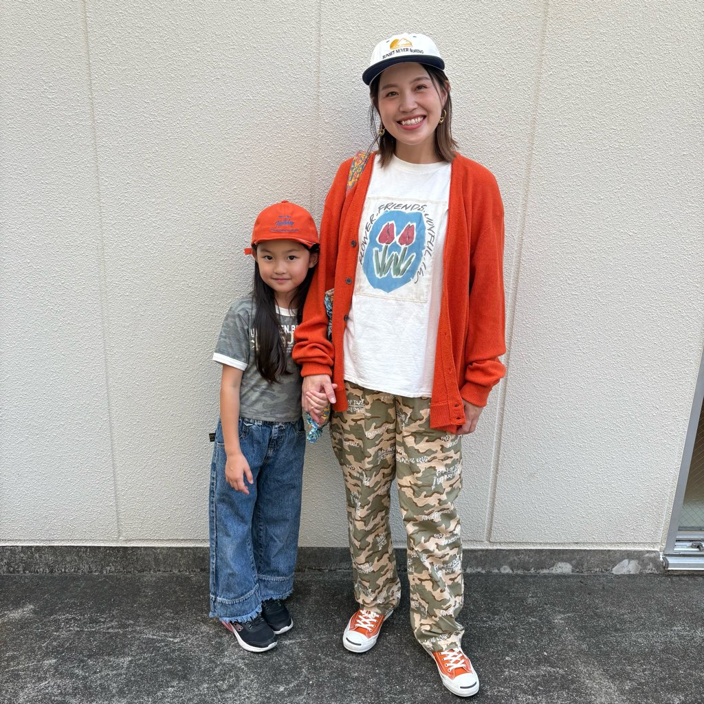 マーキーズ
シェフパンツ
プチプラ
リンクコーデ
親子ペア
おやこーで
カモ柄パンツ