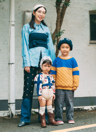 ママのレイヤードコーデ術は必見！ キッズはあったか異素材MIX