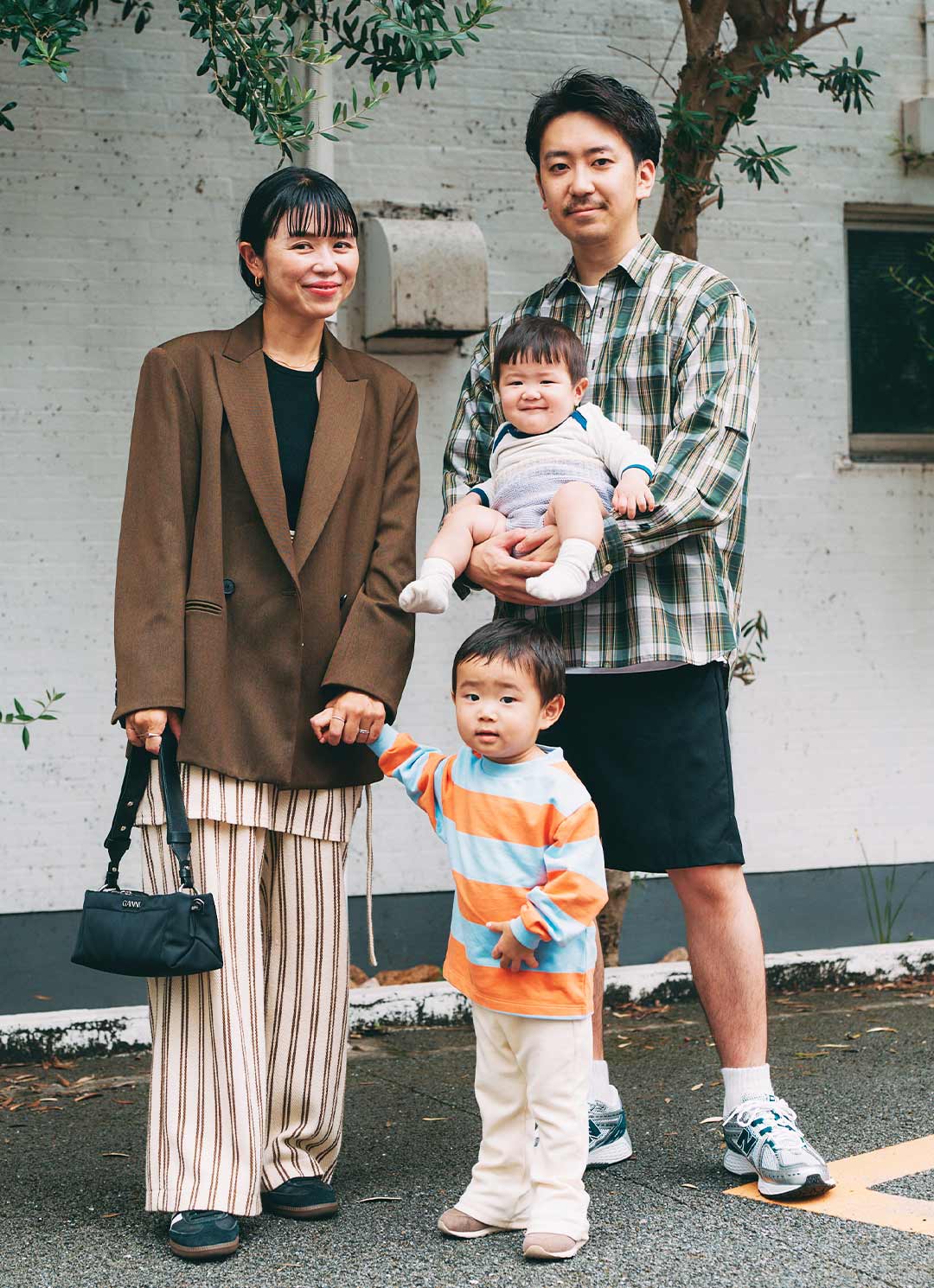 ポップカラーで兄弟リンク！ 柄を取り入れてリズミカルに