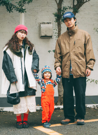 『モンベル』でつくるキッズコーデが可愛い! 古着MIXな家族コーデ