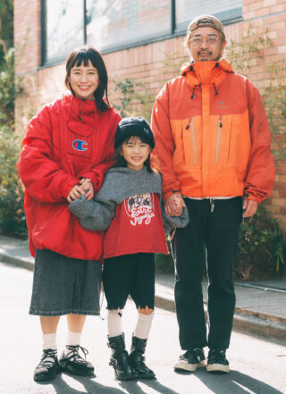 暖色をシェアして元気をチャージ!アウトドアMIXな家族コーデ