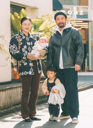 洗練ネイビーがキーカラー！ ヴィンテージ好きな家族コーデ