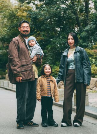 マルチボーダーできょうだいリンク♪ ママパパは旬なブラウンを投入