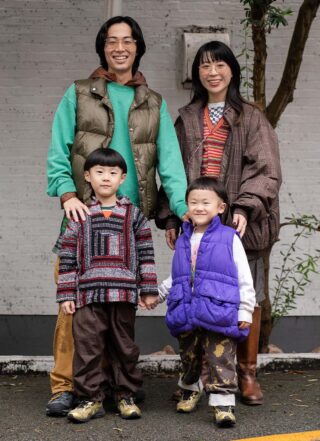 古着MIXなファミリーコーデ! 柄×柄でリズミカルに