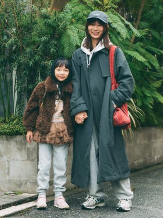 スウェットで親子リンク！ きちんと小物がサマ見えのコツ